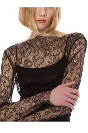 Abito in raso lucido nero ALBERTA FERRETTI | A041366270555